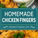 Homemade Chicken Fingers Recipe | Chicken Tenders | Fried Chicken #chicken #friedchicken #dinner #appetizer #ezlod