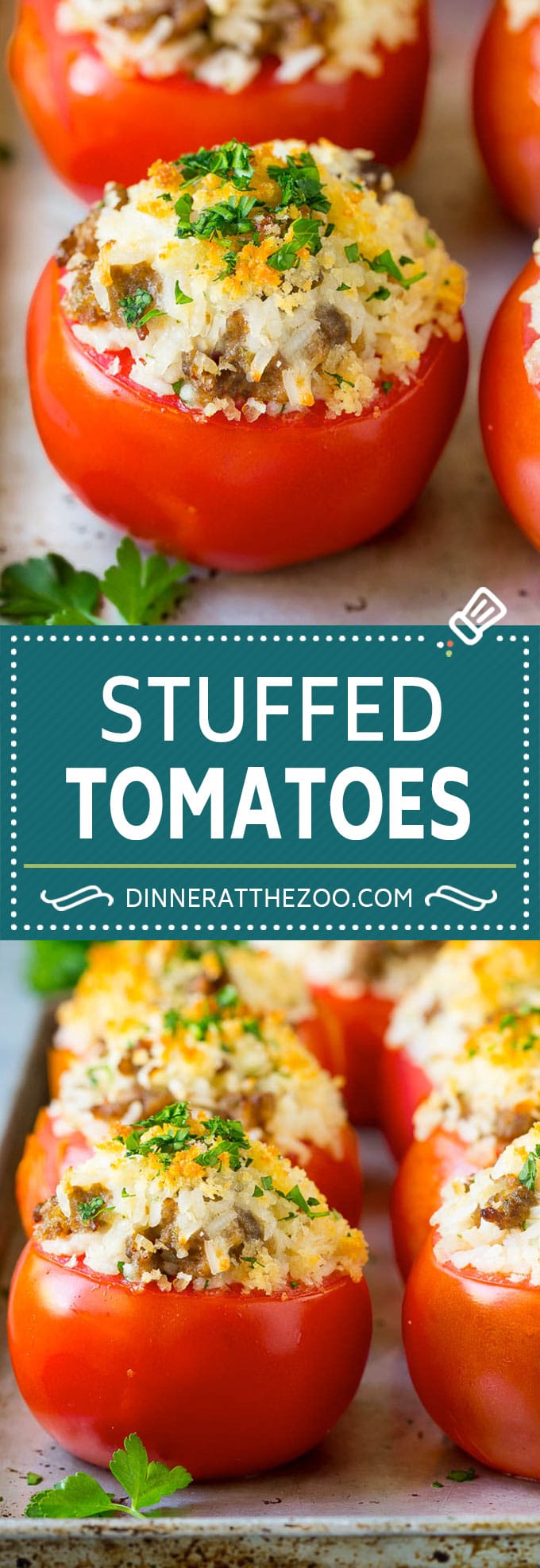 Stuffed Tomatoes Recipe | Sausage Stuffed Tomatoes #tomatoes #sausage #rice #dinner #ezlod