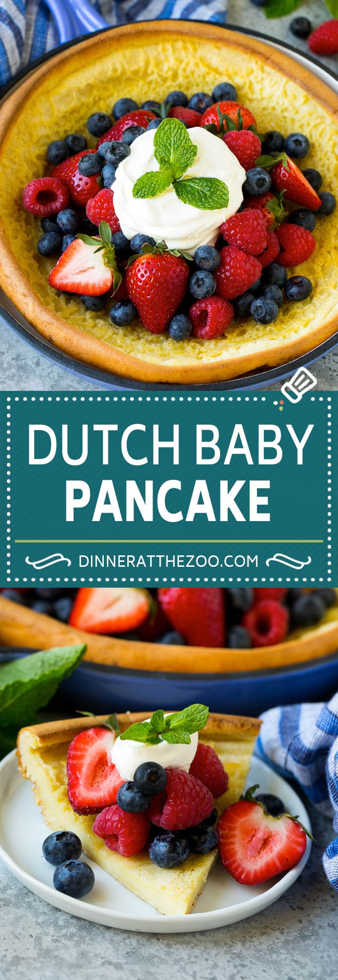 Dutch Baby Pancake Recipe | Puffed Pancake | Skillet Pancake #pancakes #breakfast #brunch #ezlod