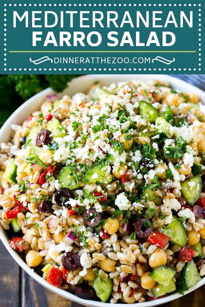 Farro Salad Recipe | Healthy Salad #salad #healthy #cleaneating #farro #dinner #ezlod
