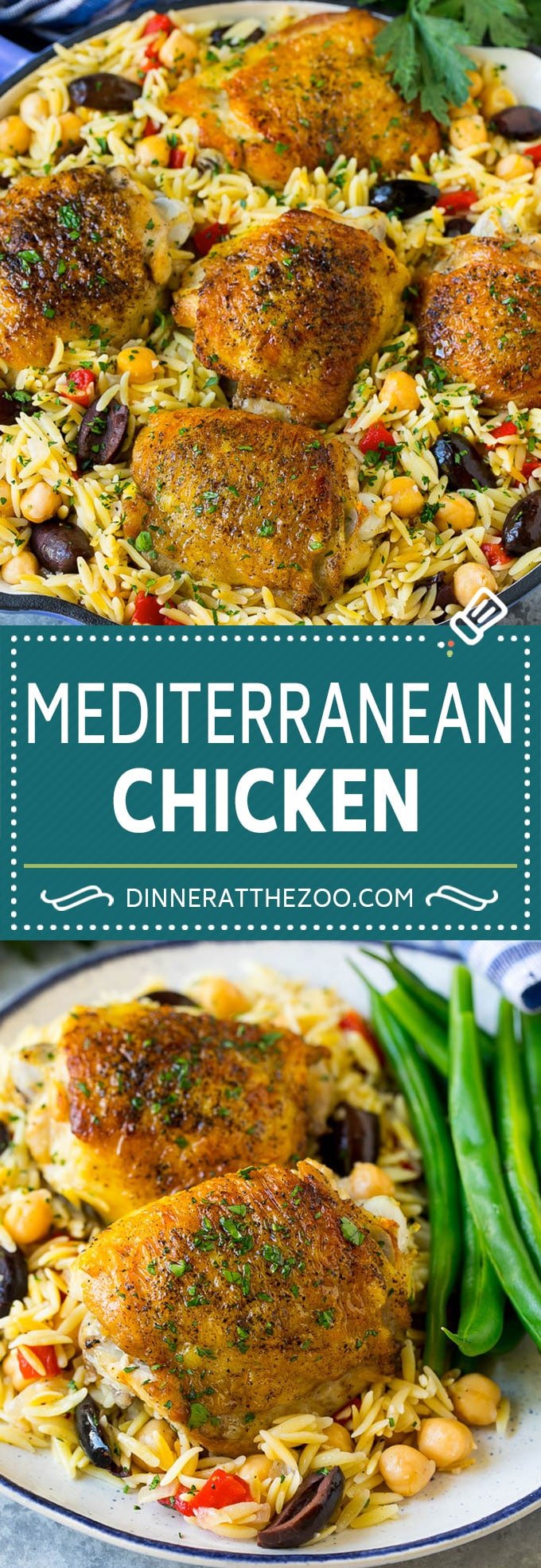 Mediterranean Chicken Recipe | One Pot Chicken #chicken #pasta #healthy #onepot #dinner #ezlod