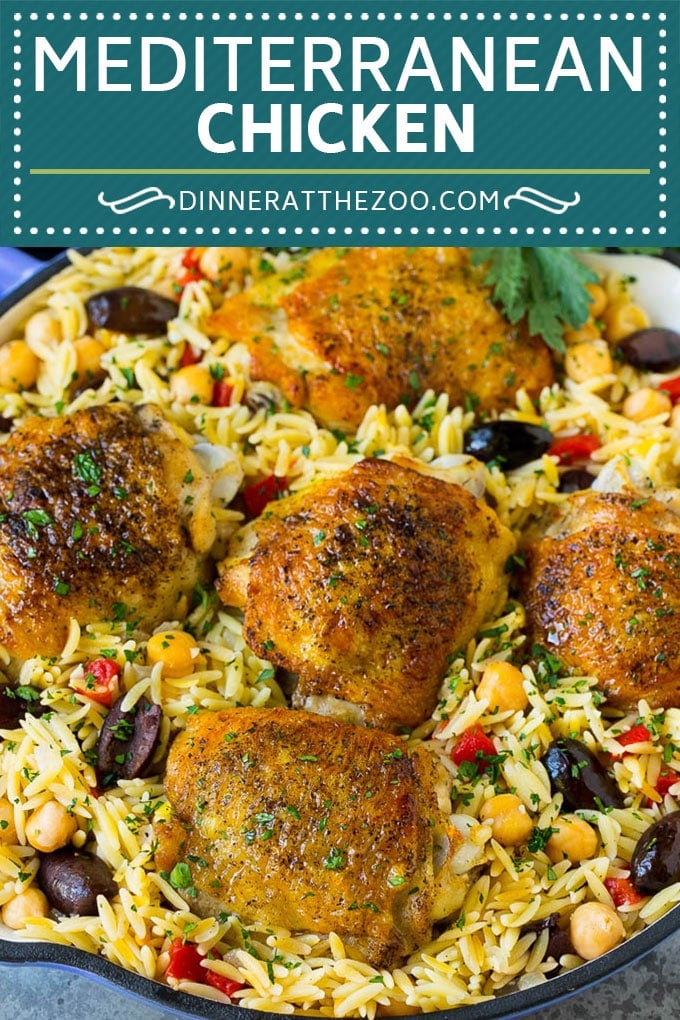 Mediterranean Chicken Recipe | One Pot Chicken #chicken #pasta #healthy #onepot #dinner #ezlod