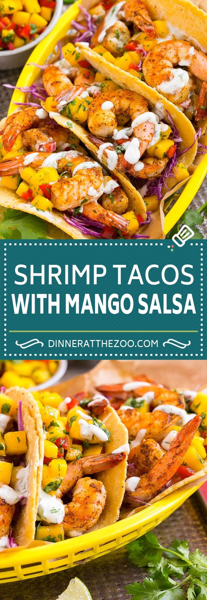 Shrimp Tacos Recipe | Seafood Tacos #shrimp #tacos #mango #tacotuesday #mexican #dinner #ezlod