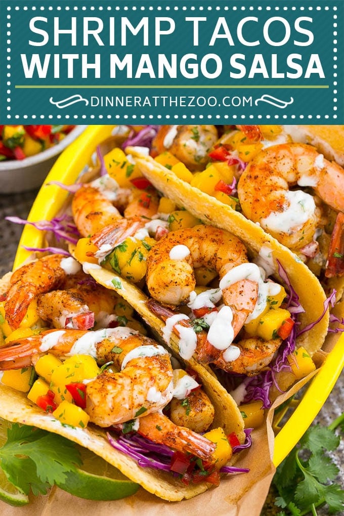 Shrimp Tacos Recipe | Seafood Tacos #shrimp #tacos #mango #tacotuesday #mexican #dinner #ezlod