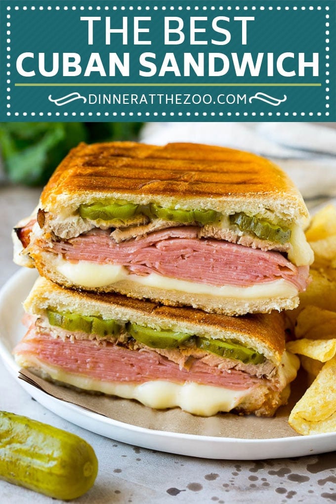 Cuban Sandwich Recipe #sandwich #pork #ham #cheese #pickles #lunch #dinner #ezlod