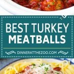 Slow Cooker Turkey Meatballs | Spaghetti and Meatballs #crockpot #slowcooker #turkey #meatballs #dinner #ezlod