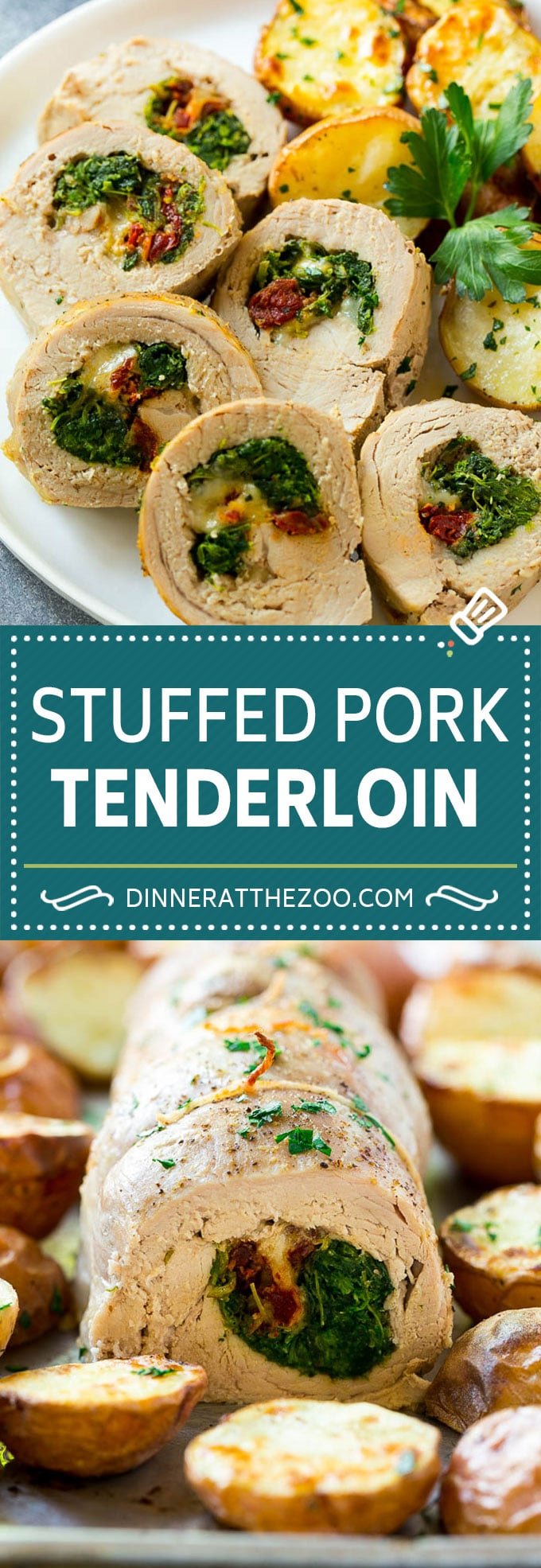 Stuffed Pork Tenderloin Recipe | Roasted Pork Tenderloin | Italian Pork #pork #onepan #potatoes #dinner #ezlod #glutenfree