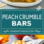 Peach Crumble Bars | Peach Bars | Peach Dessert #peaches #dessert #sweets #baking #ezlod