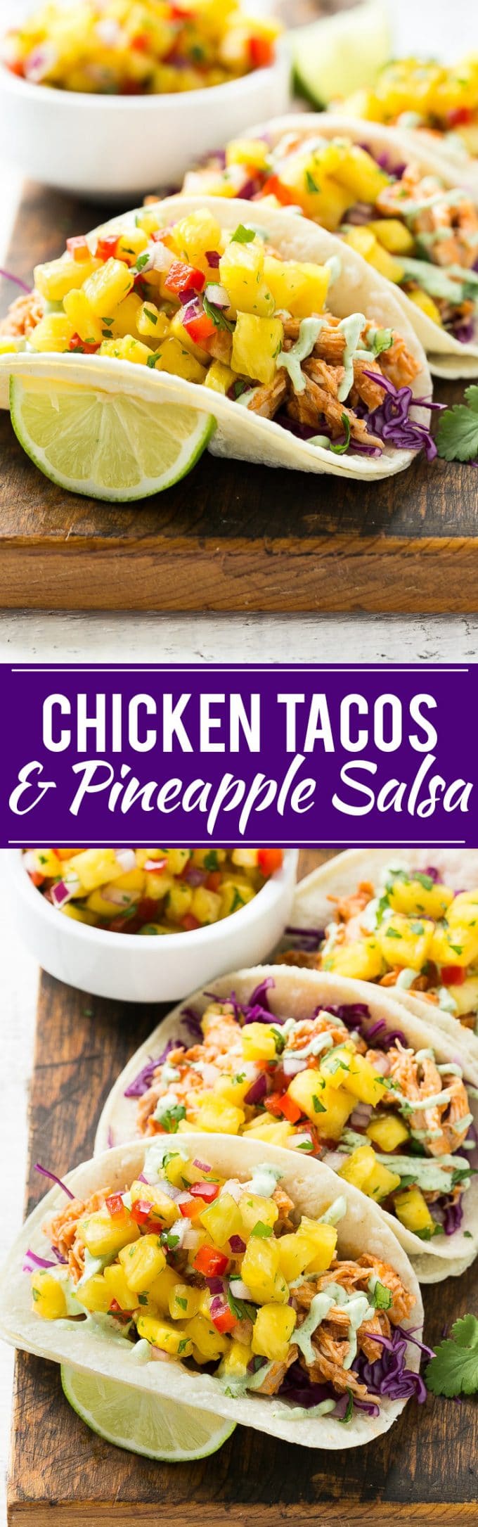 Pulled Chicken Tacos | Shredded Chicken Tacos | Chicken Tacos #tacos #chicken #pineapple #dinner #ezlod
