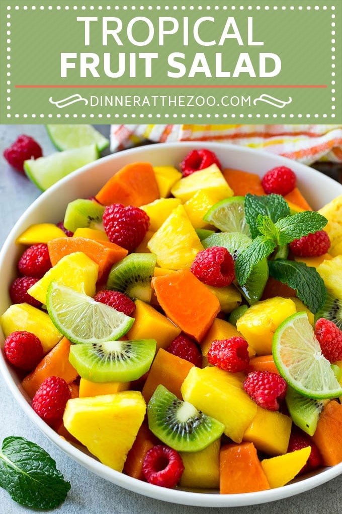 Tropical Fruit Salad Recipe | Easy Fruit Salad | Best Fruit Salad #fruit #salad #ezlod #healthy