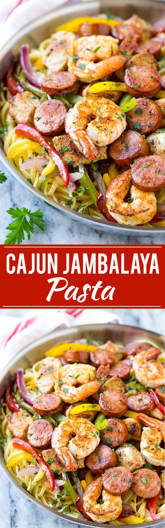 Jambalaya Pasta Recipe | Shrimp Pasta | Sausage Pasta #pasta #sausage #shrimp #cajun #dinner #ezlod