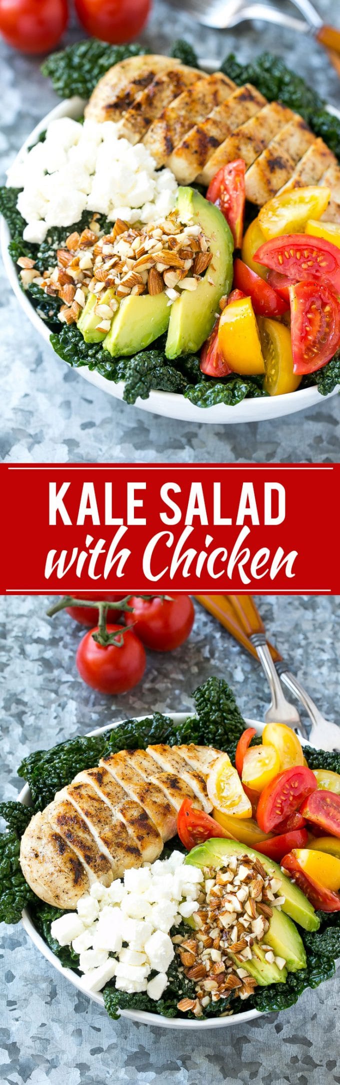 Tuscan Kale Salad Recipe | Kale Salad | Grilled Chicken Salad | Healthy Salad Recipe #kale #salad #chicken #healthy #cleaneating #ezlod