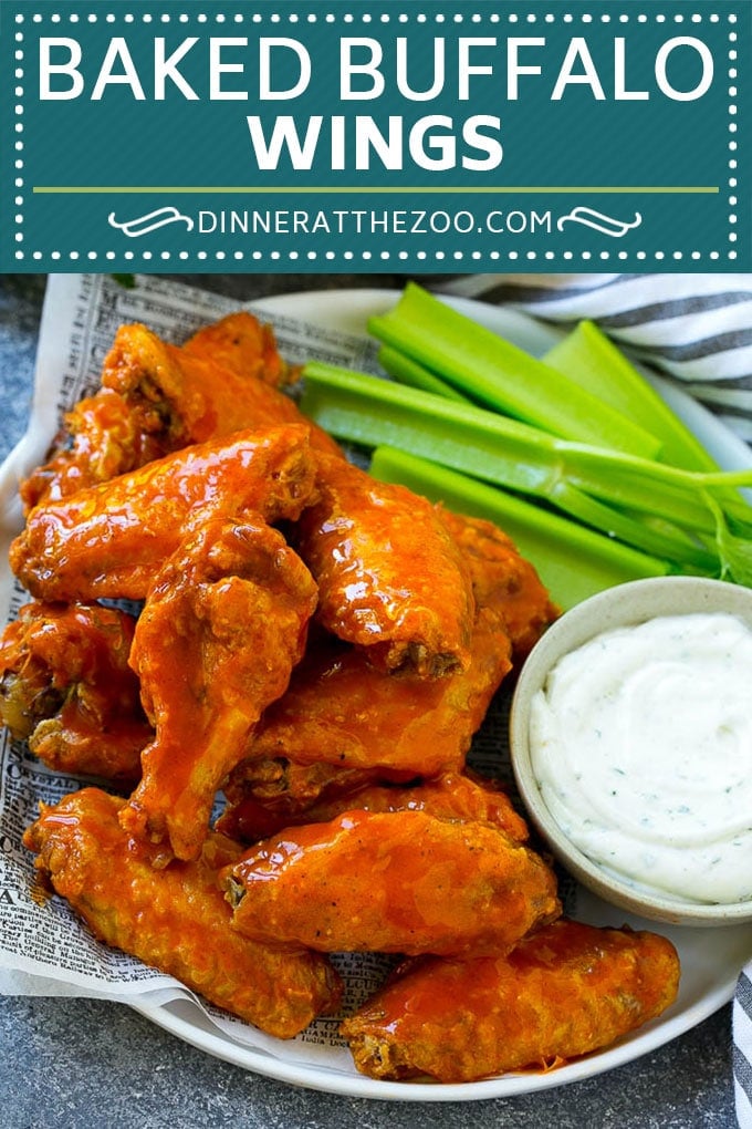 Baked Buffalo Wings Recipe | Buffalo Chicken Wings | Crispy Baked Chicken Wings #chicken #chickenwings #buffalochicken #appetizer #ezlod