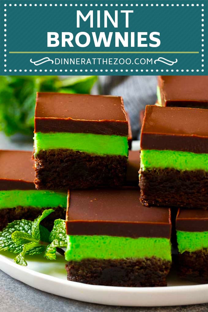 Mint Brownies Recipe | Layered Brownies | Frosted Brownies #brownies #chocolate #frosting #mint #dessert #ezlod