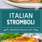 Stromboli Recipe | Italian Stromboli #pepperoni #cheese #ham #dinner #ezlod