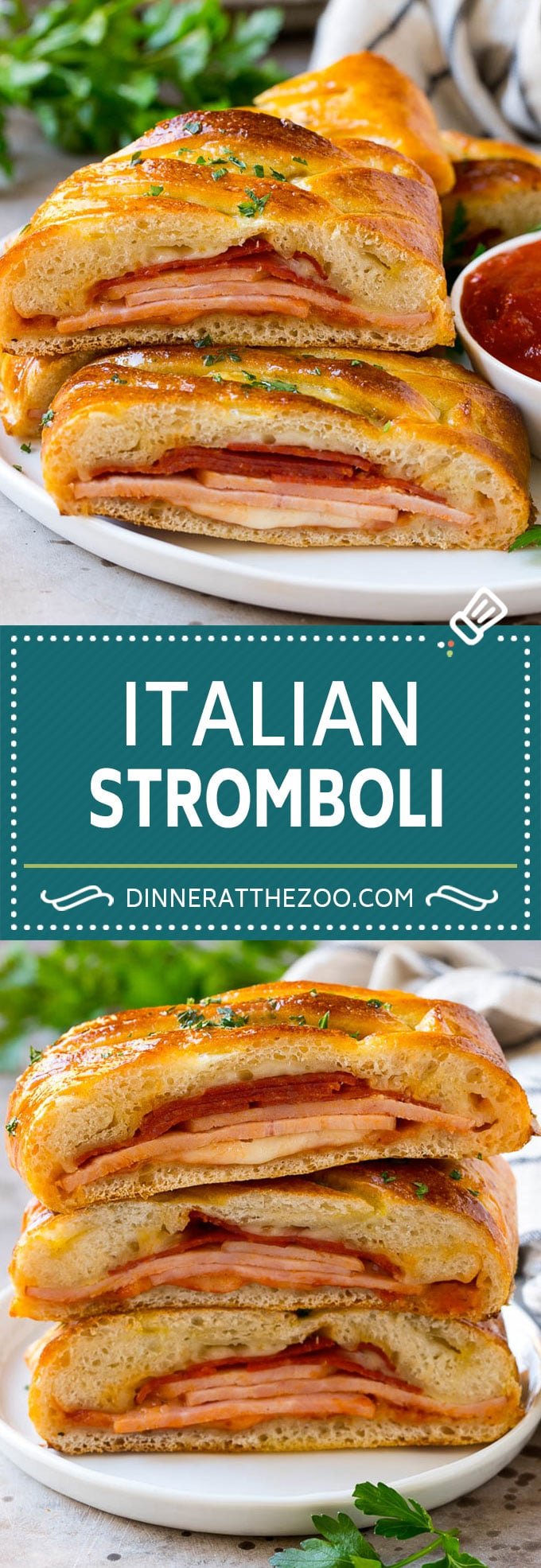 Stromboli Recipe | Italian Stromboli #pepperoni #cheese #ham #dinner #ezlod