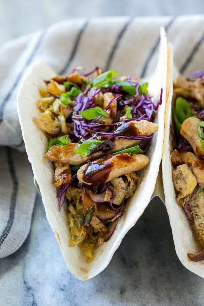Moo Shu Chicken Recipe | Easy Chicken Recipe | Asian Chicken Recipe | Take Out Recipe | Easy Dinner Recipe #chicken #stirfry #mooshu #dinner #ezlod Tortillas filled with stir fried chicken and veggies with eggs and hoisin sauce.