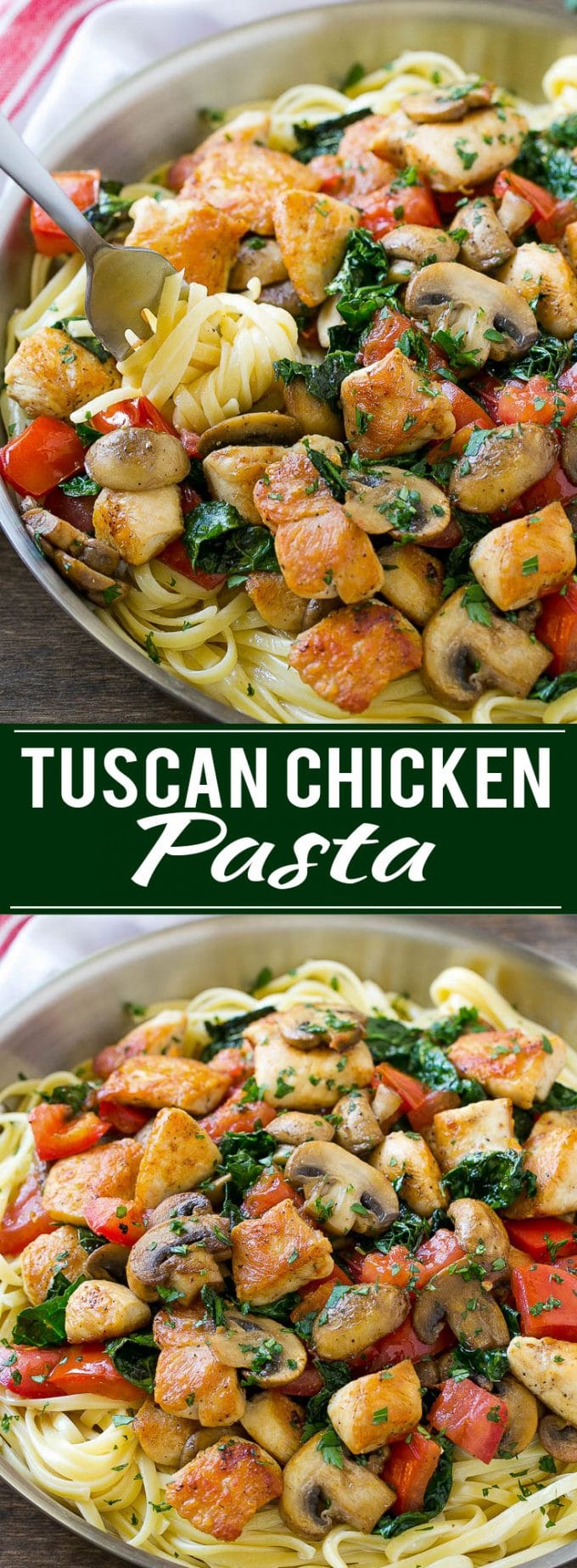 Tuscan Chicken Pasta Recipe | Creamy Chicken Pasta | Pasta Recipe | Easy Dinner Recipe #pasta #dinner #chicken #kale #ezlod