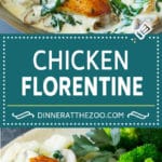 Chicken Florentine Recipe | Spinach Chicken | Mushroom Chicken #chicken #spinach #mushrooms #lowcarb #keto #dinner #ezlod