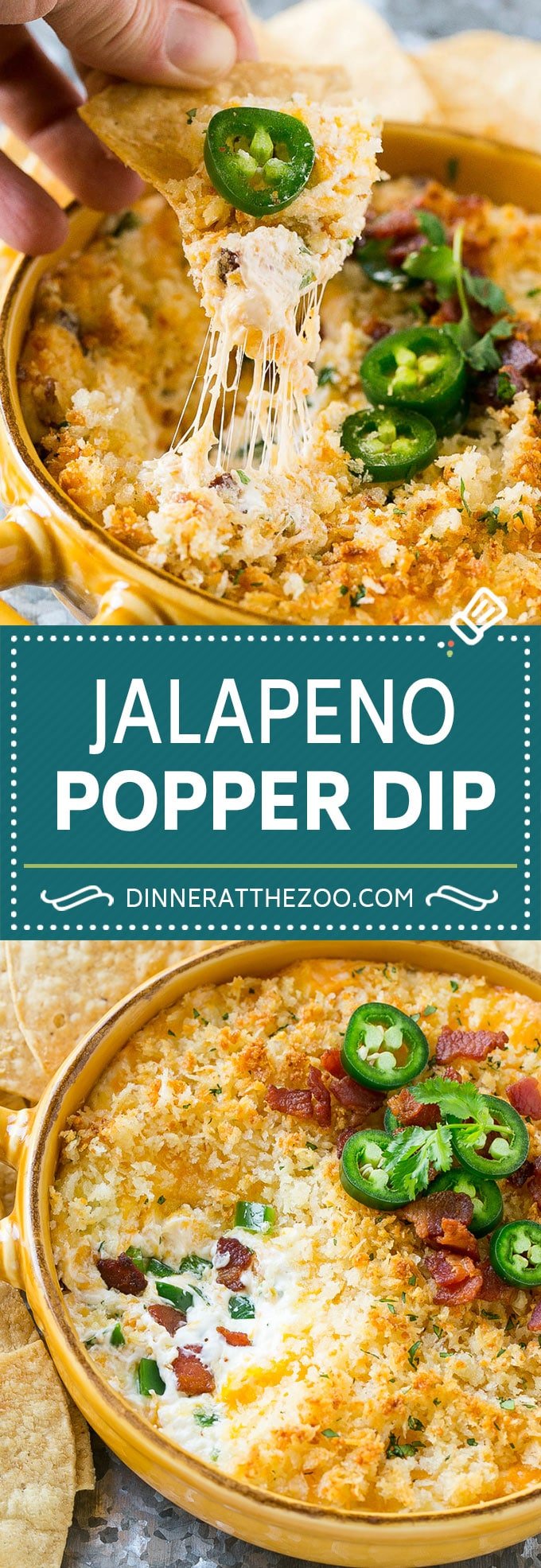 Jalapeno Popper Dip #jalapeno #dip #bacon #cheese #appetizer #ezlod
