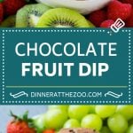Chocolate Fruit Dip Recipe | Chocolate Dip | Dessert Dip #chocolate #dip #fruit #dessert #glutenfree #ezlod