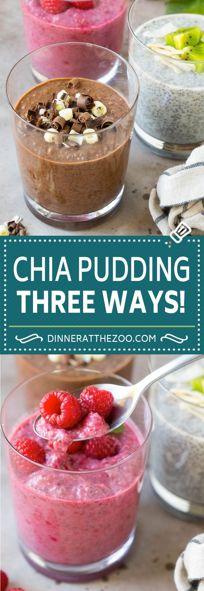 Chia Pudding Recipe | Chocolate Chia Pudding | Coconut Chia Pudding | Raspberry Chia Pudding #chia #pudding #breakfast #dessert #vegan #glutenfree #dairyfree #ezlod
