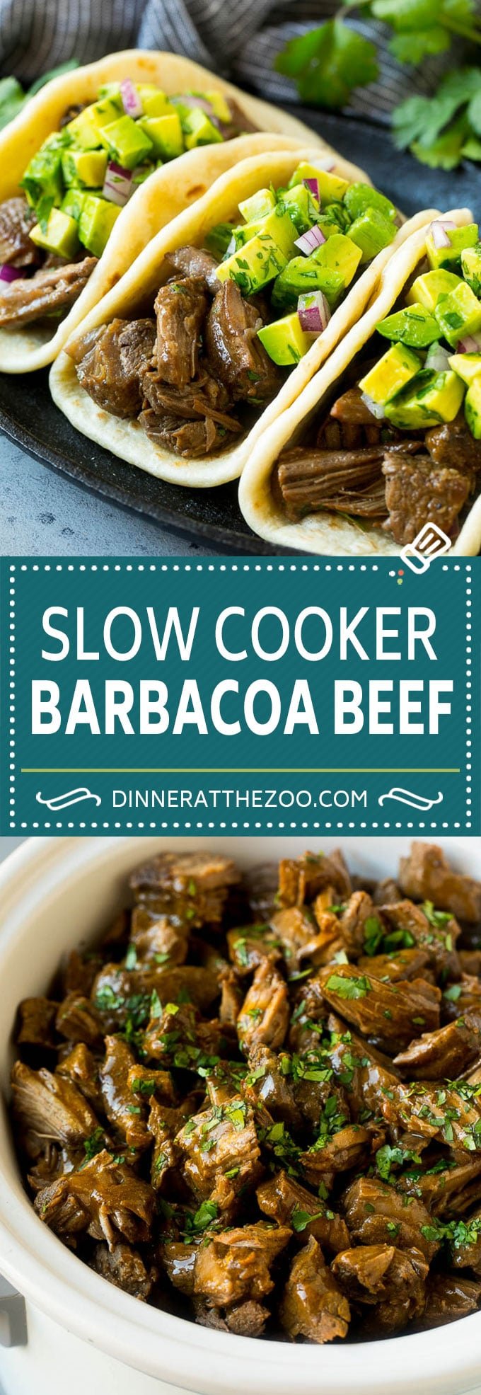 Slow Cooker Barbacoa | Beef Tacos | Crock Pot Beef Tacos #beef #tacos #crockpot #slowcooker #dinner #avocado #ezlod