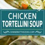 Chicken Tortellini Soup #soup #chicken #pasta #tortellini #slowcooker #crockpot #dinner #ezlod