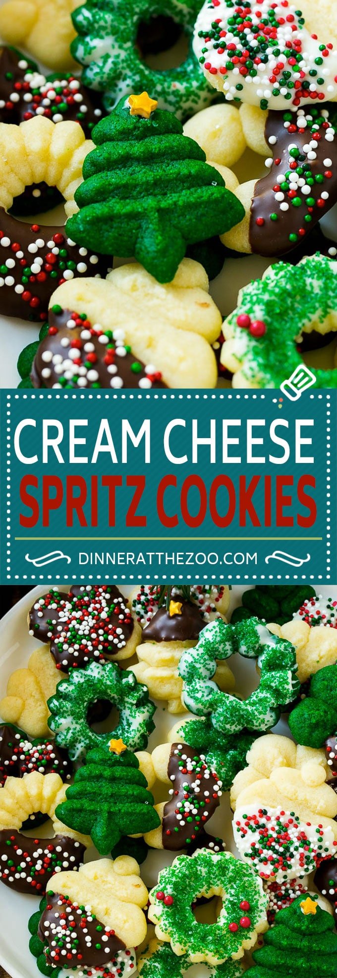 Cream Cheese Spritz Cookie Recipe | Butter Spritz Cookies | Best Spritz Cookies | Holiday Cookies | Christmas Cookies #cookies #christmas #baking #holiday #dessert #ezlod