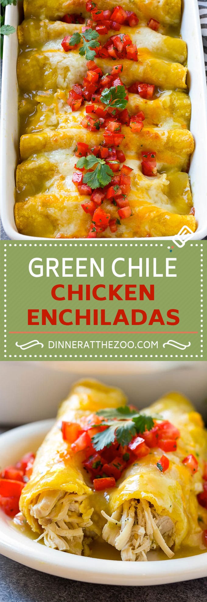 Green Chile Chicken Enchiladas Recipe | Green Enchiladas Recipe | Easy Enchiladas | Chicken Enchiladas | Chicken and Cheese Enchiladas #enchiladas #chicken #cheese #dinner #ezlod