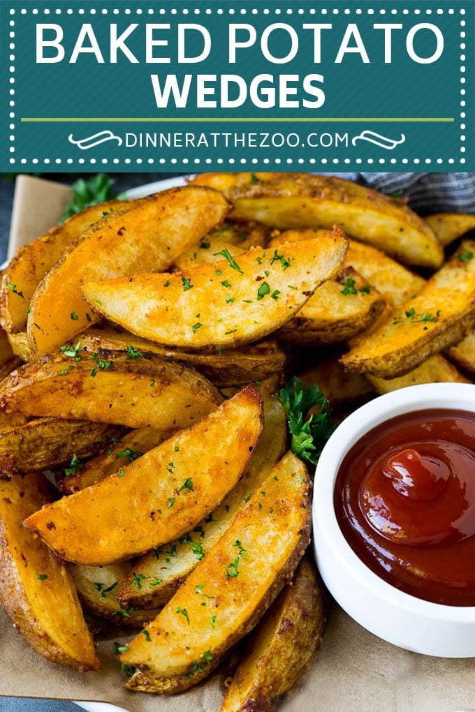 Baked Potato Wedges Recipe | Baked French Fries #potatoes #fries #sidedish #dinner #ezlod