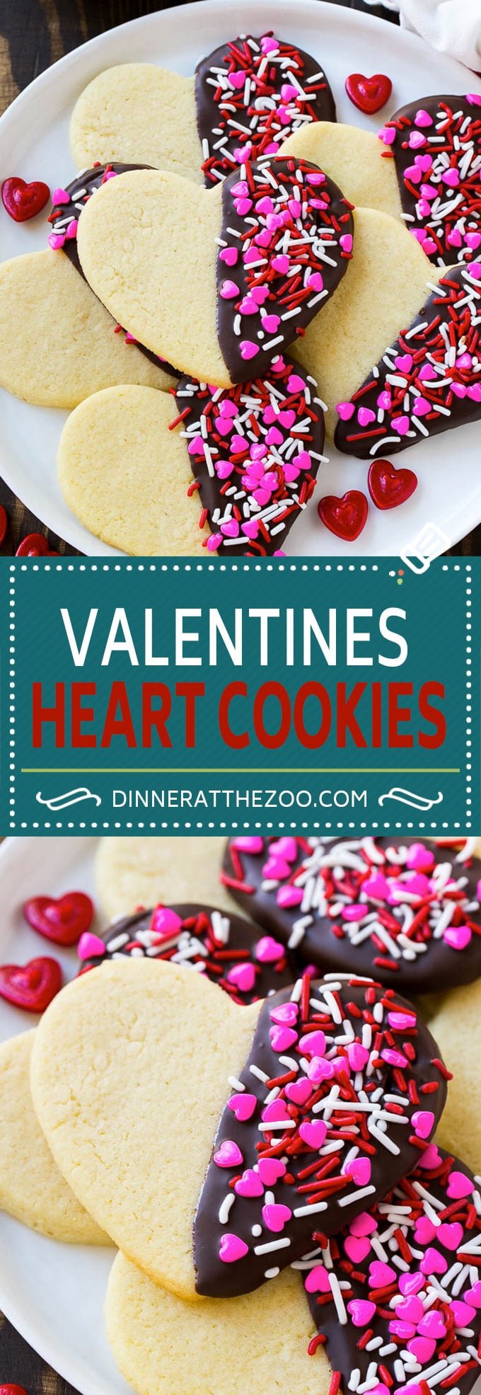 Heart Cookies Recipe | Heart Sugar Cookies | Valentine's Day Cookies | Heart Shaped Sugar Cookies | Valentine's Day Dessert #hearts #cookies #sugarcookies #valentinesday #sprinkles #dessert #ezlod