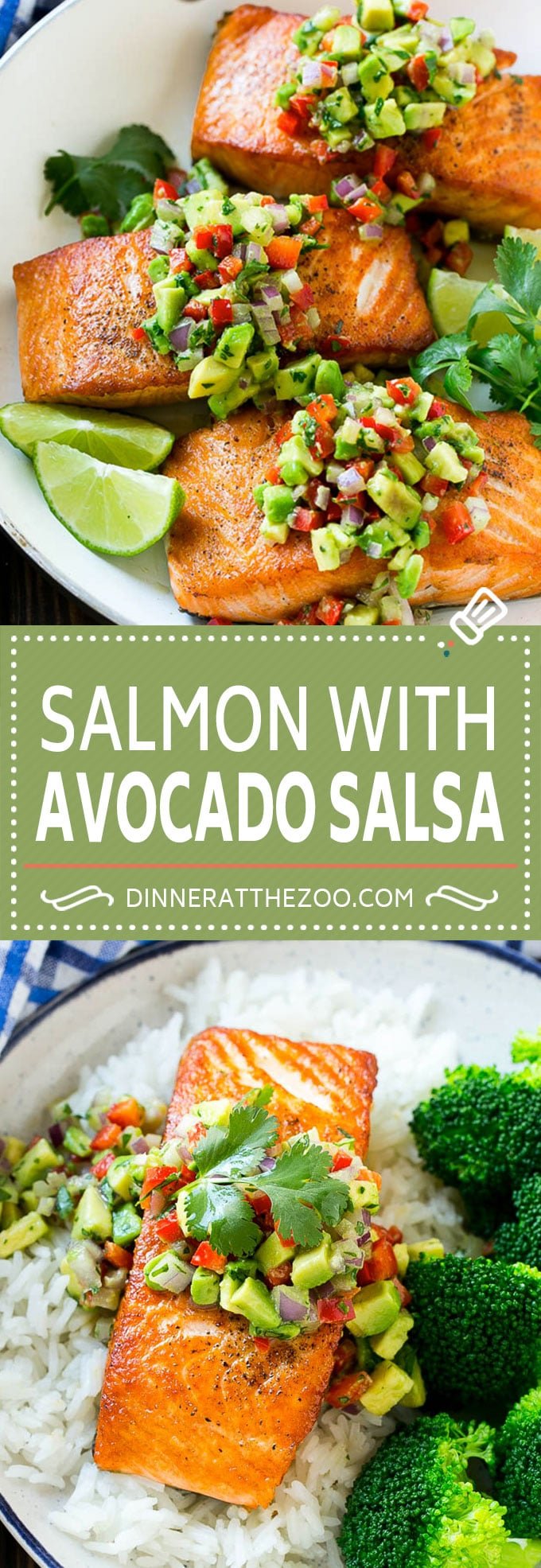 Salmon with Avocado Salsa Recipe | Seared Salmon Recipe | Healthy Salmon Recipe #salmon #avocado #salsa #seafood #lowcarb #keto #glutenfree #healthy #ezlod