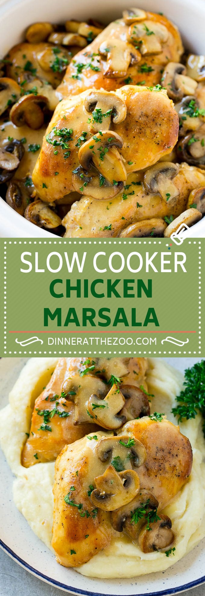 Slow Cooker Chicken Marsala Recipe | Crock Pot Chicken Marsala | Chicken with Mushrooms | Chicken Marsala Recipe #chicken #chickenmarsala #slowcooker #crockpot #dinner #ezlod
