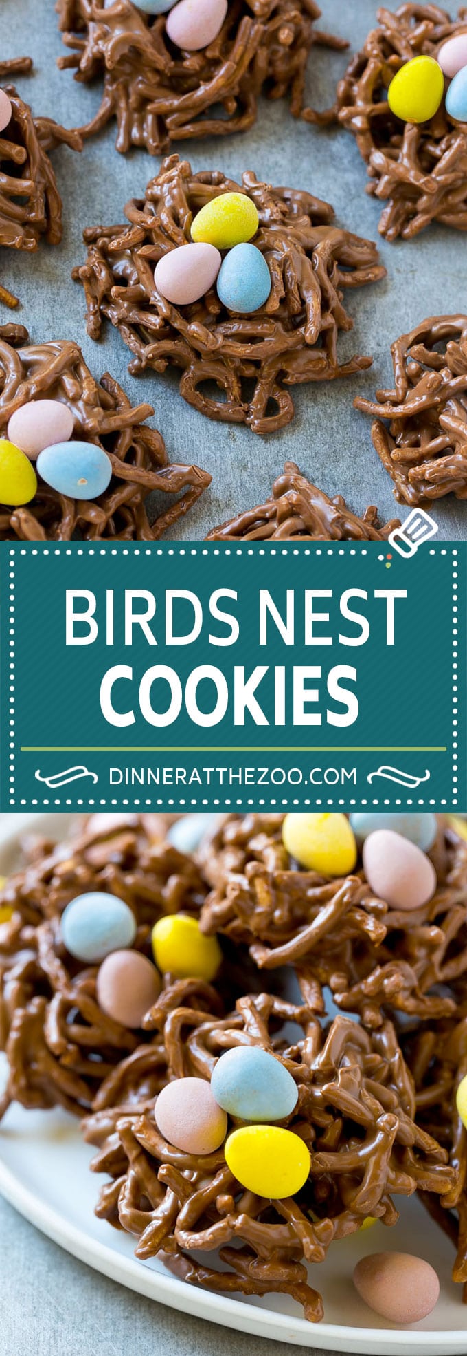 Birds Nest Cookies | Chow Mein Noodle Cookies | Easter Cookies | No Bake Cookies #cookies #easter #nobake #chocolate #dessert #ezlod