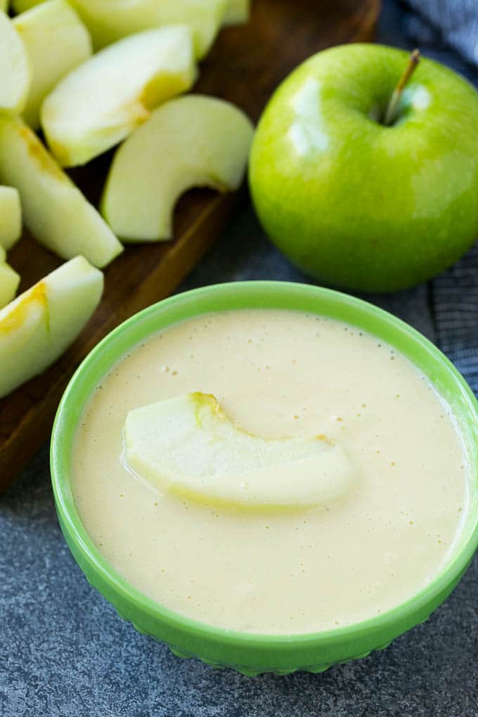 Apple Fries Recipe | Fried Apples Recipe | Cinnamon Sugar Apples | Apple Dessert Recipe #apples #dessert #ezlod #fall An apple slice coated in batter.