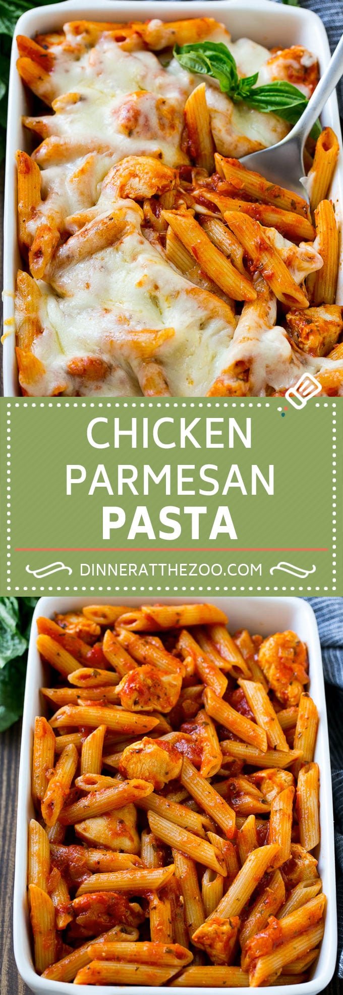 Chicken Parmesan Pasta Recipe | Baked Pasta Recipe | Chicken Pasta Recipe #pasta #chicken #cheese #dinner #comfortfood #ezlod