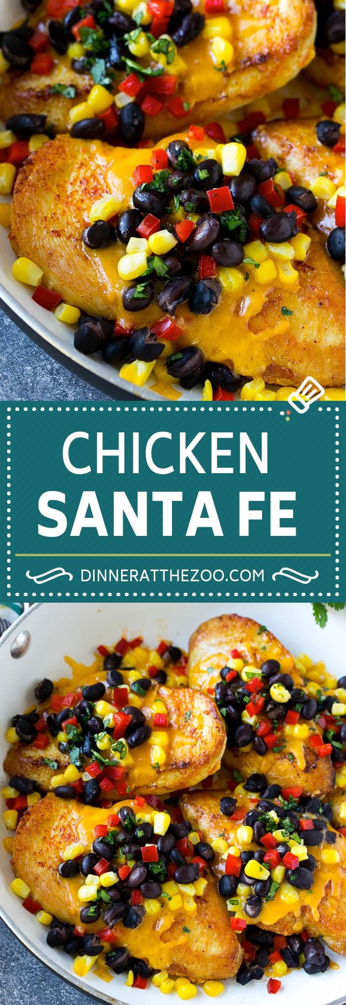 Chicken Santa Fe Recipe | Mexican Chicken | Santa Fe Chicken | Easy Chicken Recipe #chicken #glutenfree #beans #cheese #ezlod