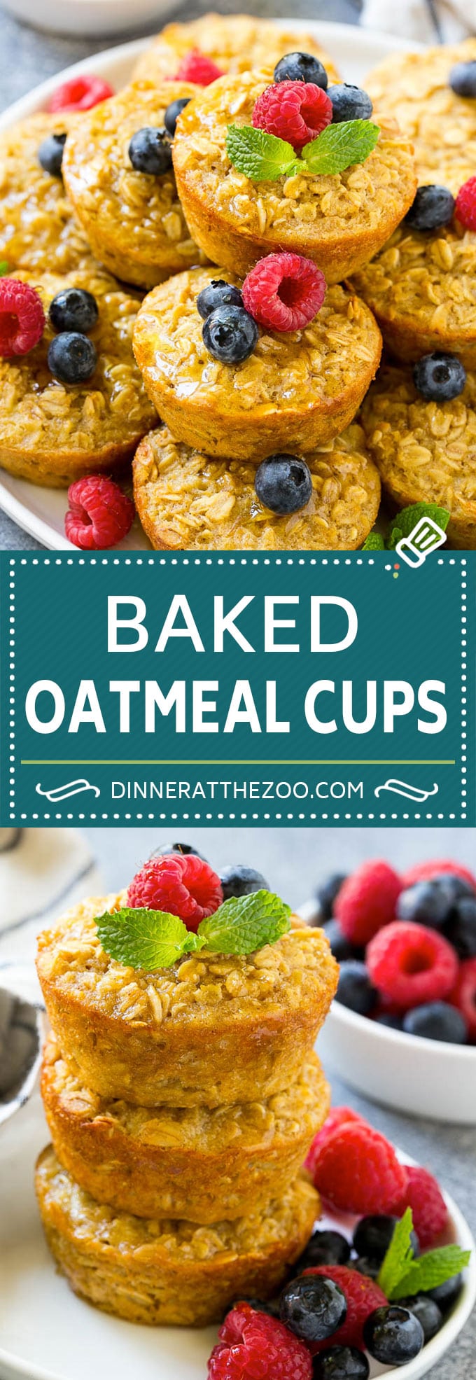 Baked Oatmeal Cups Recipe | Baked Oatmeal | Meal Prep Oatmeal | Oatmeal Muffins #oatmeal #breakfast #ezlod