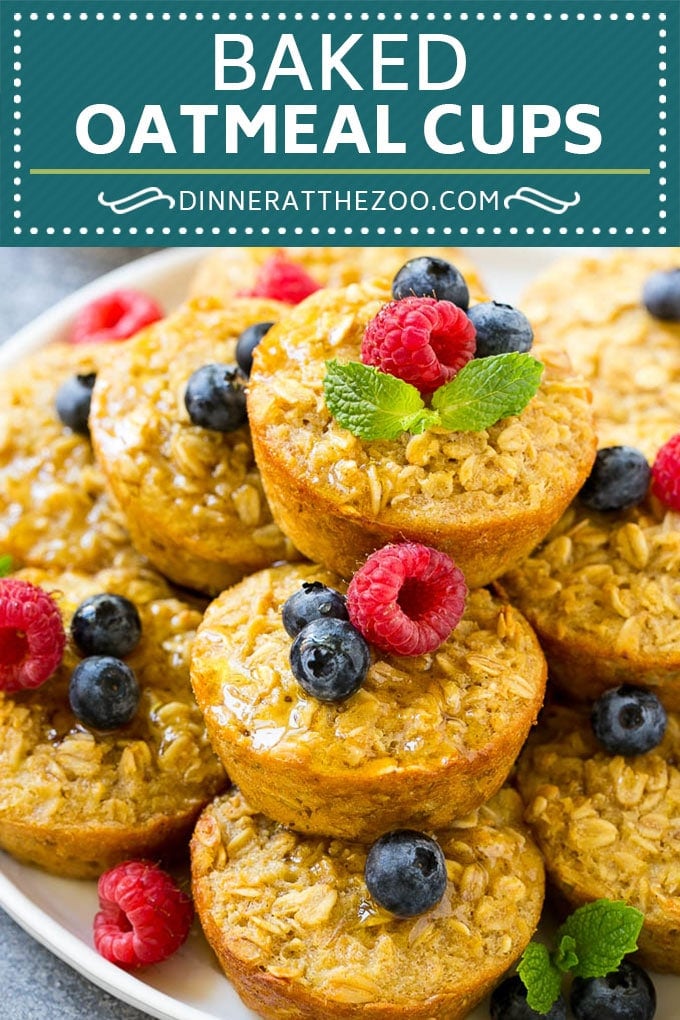 Baked Oatmeal Cups Recipe | Baked Oatmeal | Meal Prep Oatmeal | Oatmeal Muffins #oatmeal #breakfast #ezlod