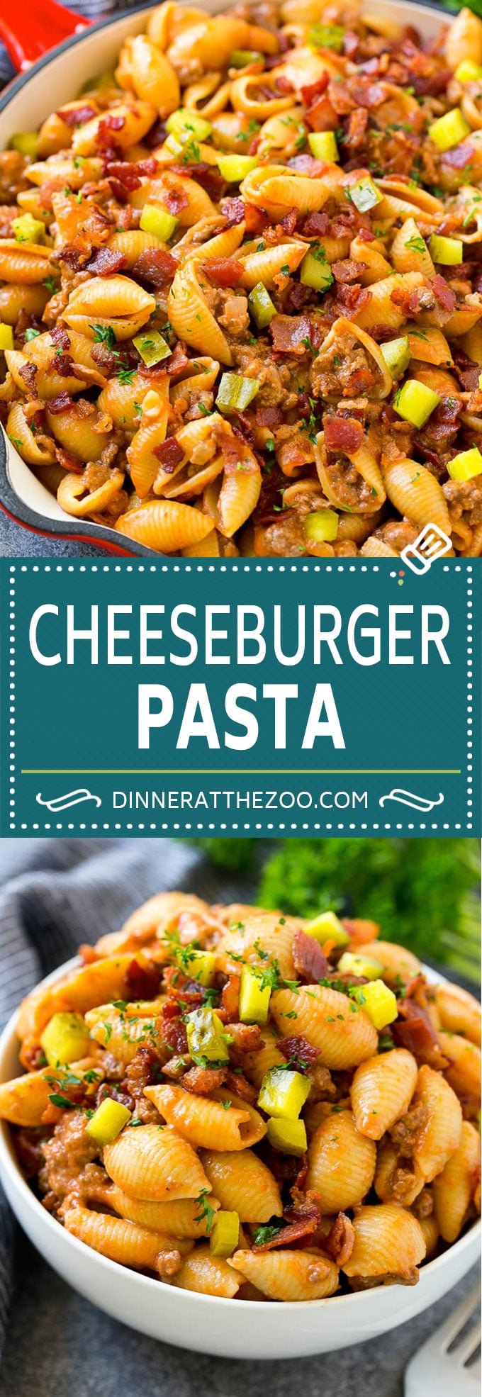 Cheeseburger Pasta | Hamburger Pasta | Ground Beef Pasta #cheeseburger #bacon #pasta #ezlod