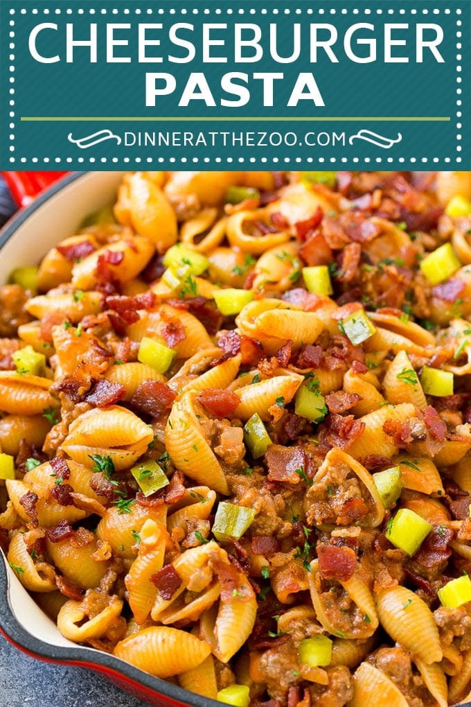 Cheeseburger Pasta | Hamburger Pasta | Ground Beef Pasta #cheeseburger #bacon #pasta #ezlod