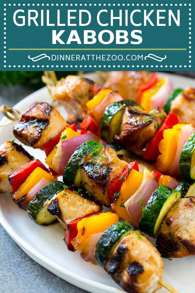 Grilled Chicken Kabobs Recipe | Chicken and Vegetable Kabobs | Grilled Chicken Skewers #grilling #chicken #kabobs #dinner #ezlod