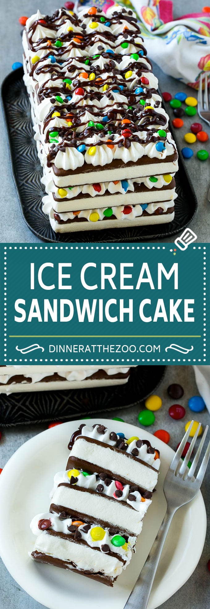 Ice Cream Sandwich Cake Recipe | Ice Cream Cake | Frozen Cake Recipe | No Bake Ice Cream Cake #icecream #cake #dessert #chocolate #ezlod