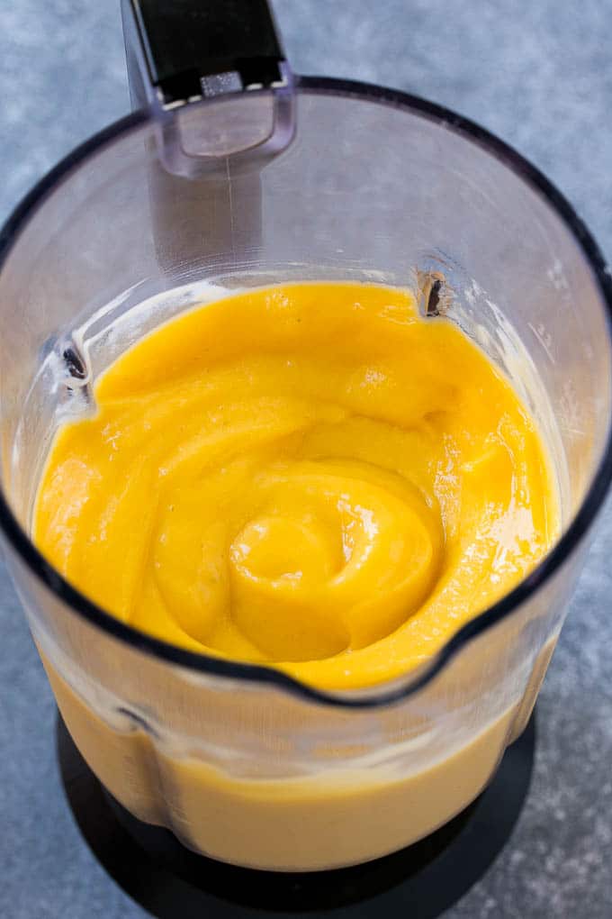 Mango Smoothie Recipe | Mango Recipe | Healthy Smoothie #mango #smoothie #drink #ezlod Blended ingredients ready to pour.