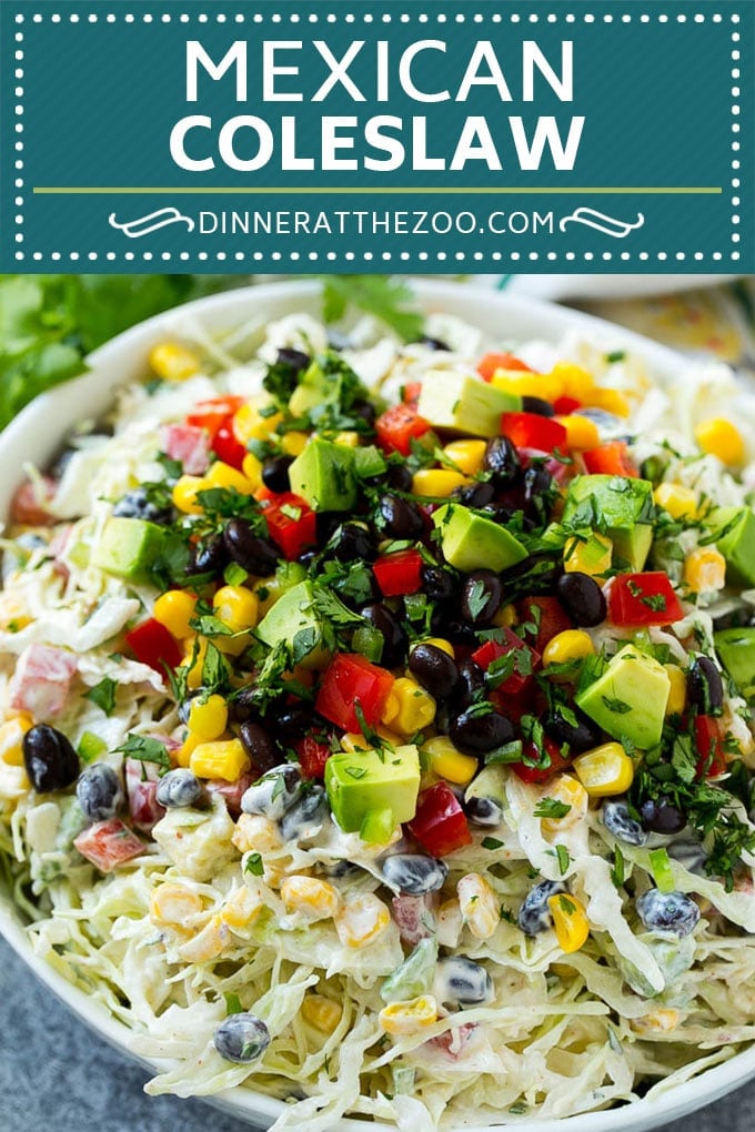 Mexican Coleslaw Recipe | Southwestern Coleslaw | Easy Coleslaw #coleslaw #mexicanfood #salad #ezlod