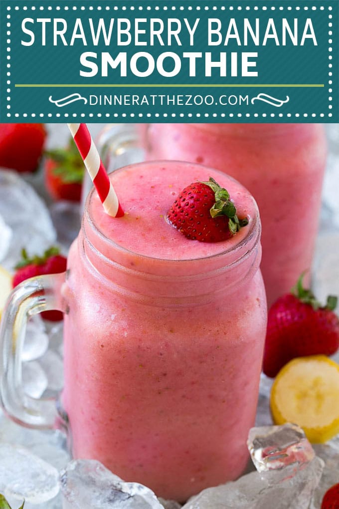 Strawberry Banana Smoothie Recipe | Strawberry Smoothie #strawberry #banana #smoothie #drink #ezlod