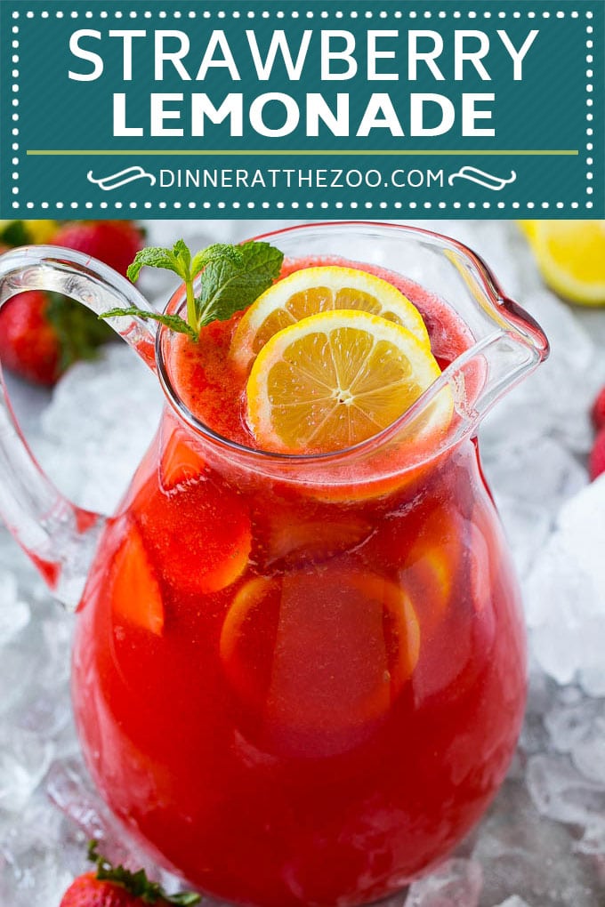 Strawberry Lemonade Recipe | Homemade Lemonade | Strawberry Drink Recipe #lemonade #strawberries #drink #ezlod