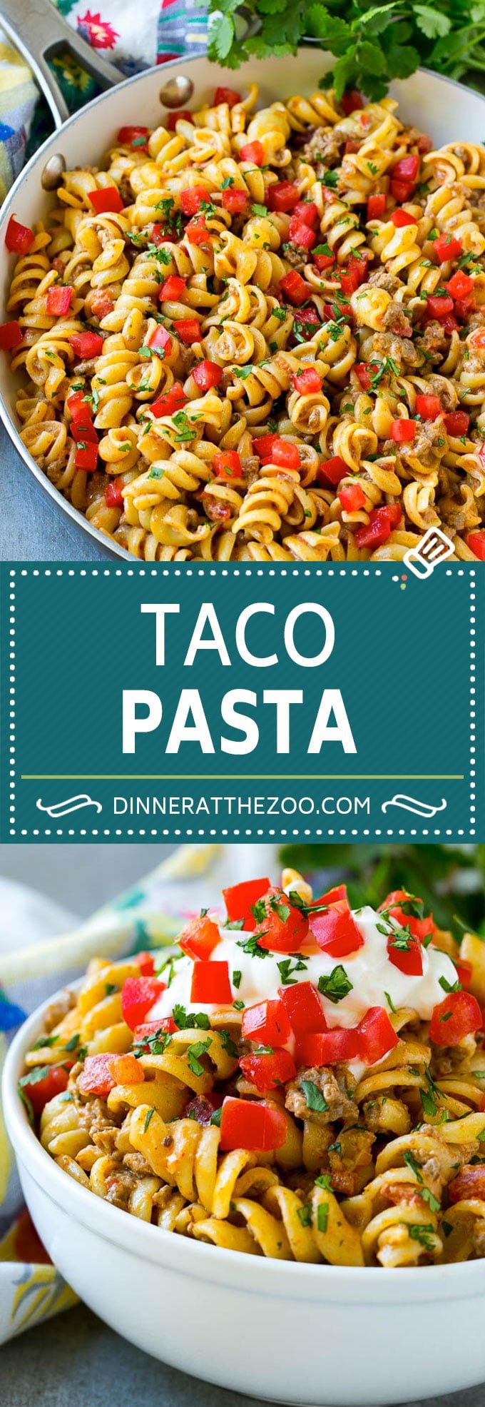 Taco Pasta Recipe | Cheesy Pasta | Mexican Pasta #taco #pasta #ezlod