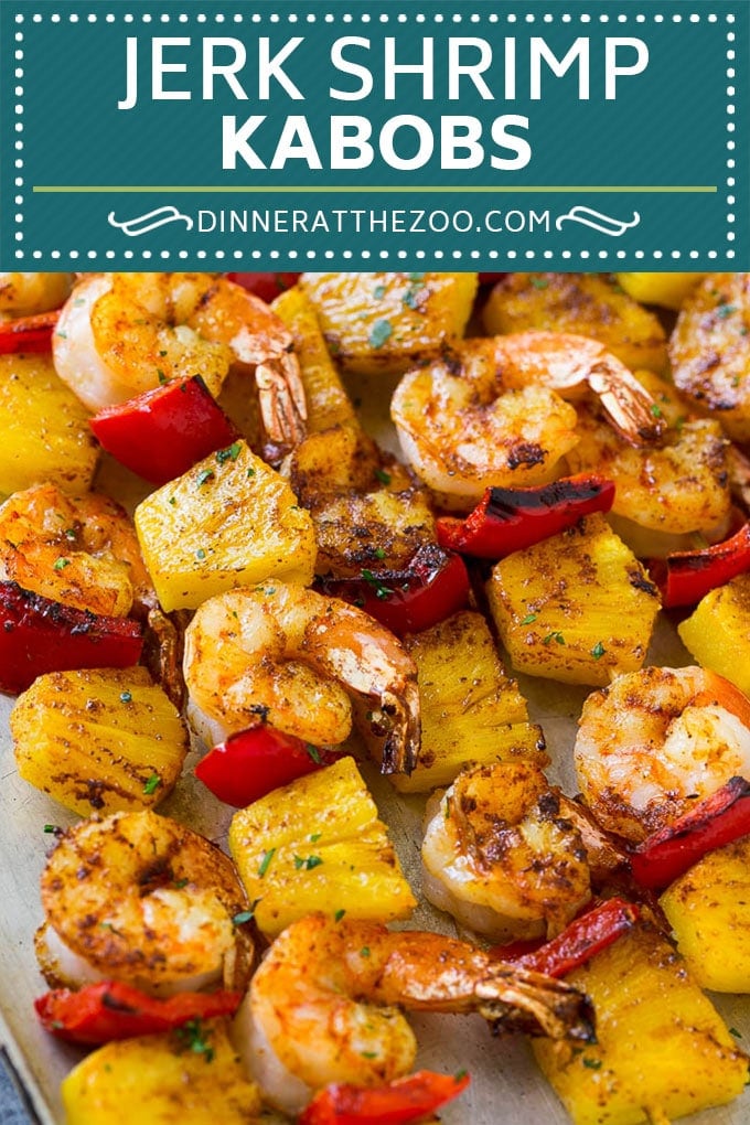 Jerk Shrimp Kabobs | Caribbean Shrimp | Jamaican Shrimp | Grilled Shrimp #grilling #pineapple #shrimp #kabobs #ezlod